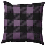 Buffalo Plaid Accent Pillow, Larkspur, 18"x18"