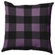 Buffalo Plaid Accent Pillow, Larkspur, 18"x18"