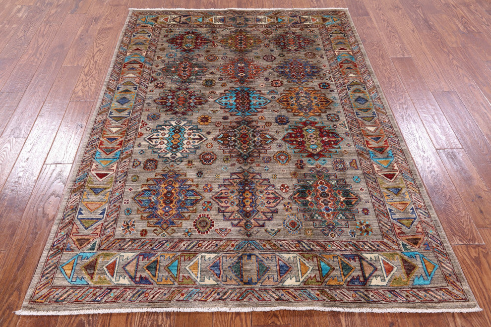 4' 11" X 6' 8" Persian Hand Knotted Wool Rug - Q12192