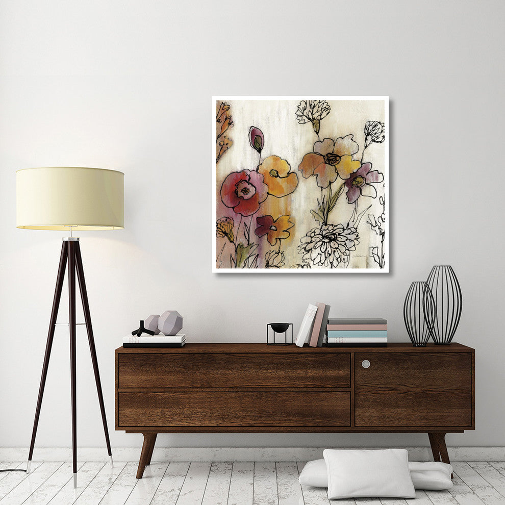 "Contemporary Botanical Cream III" Paper Print by Silvia Vassileva, 42"x42"