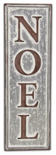 Farmhouse Style "Noel", Vertical Wall Sign