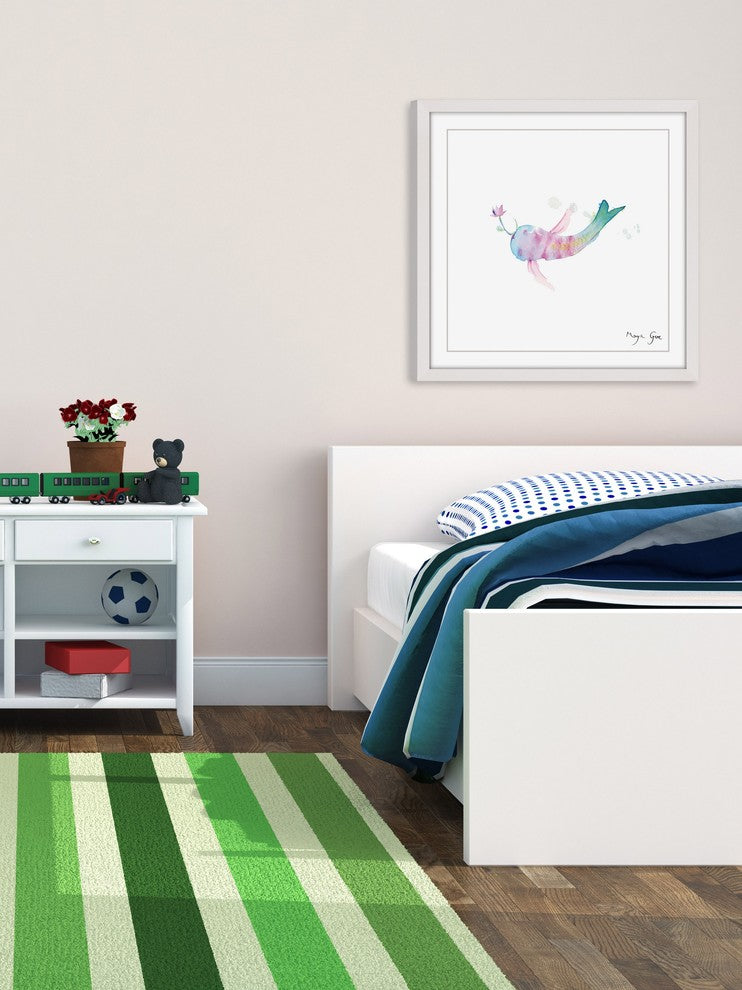 Marmont Hill, "Watercolor Fish" by Maya Gur Framed Painting Print, 24x24