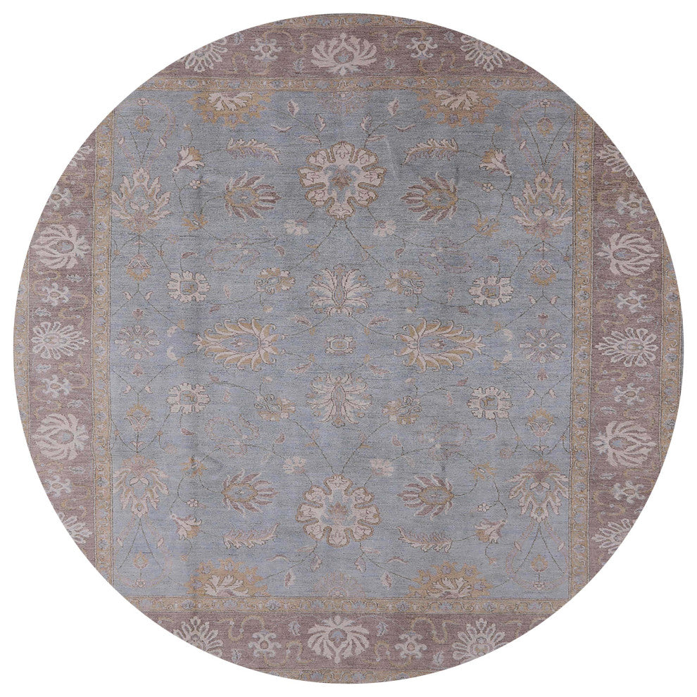Ahgly Company Indoor Round Mid-Century Modern Area Rugs, 5' Round