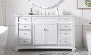Weston Single Bathroom Vanity Set, White, 60