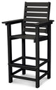 Polywood Captain Bar Chair, Black
