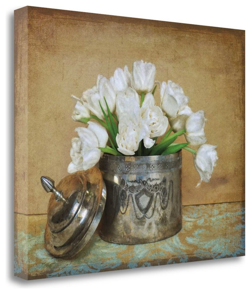 "Vintage Tulips II" By Cristin Atria, Giclee Print on Gallery Wrap Canvas