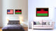 Malawi Country Flag Canvas Print, 21"x30"