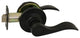 Kingston Passage Door Lever, Matte Black