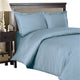 100% Cotton 300TC Striped Duvet Cover Set, Blue, Twin/Twin Xl