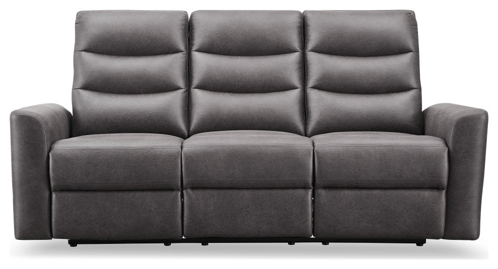 Bentley Fabric Manual Reclining Sofa, Gray