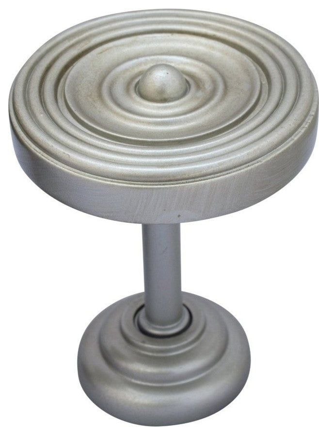 Stafford Drapery Medallion Holdback, Pewter