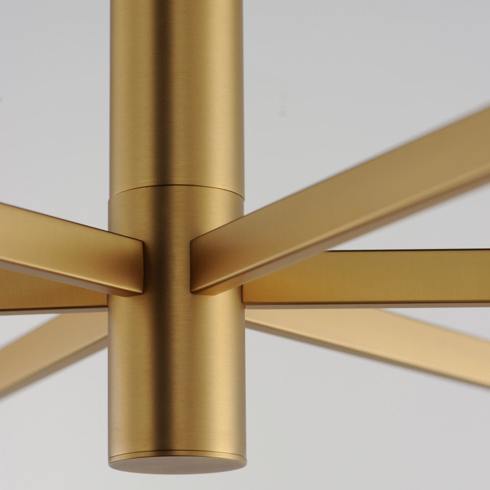 Maxim 21366 Emana 6 Light 26"W Chandelier - Natural Aged Brass