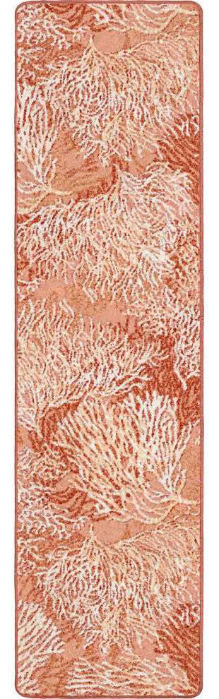 Oceanic Blooms, Coral, 2'x8'
