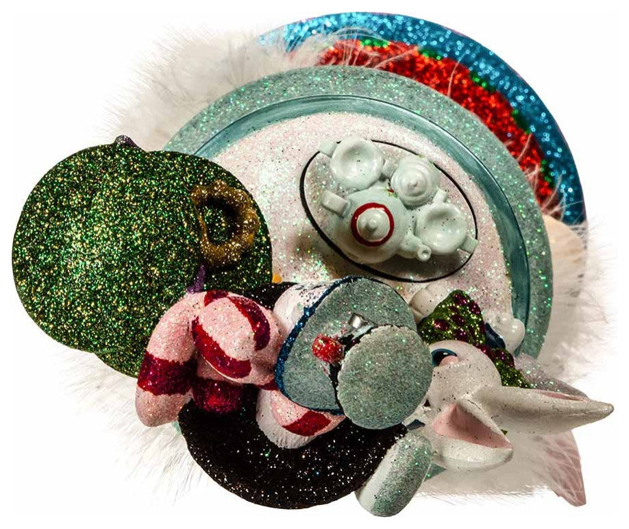 Kurt Adler 18" Hollywood Alice Teacup Hat Nutcracker