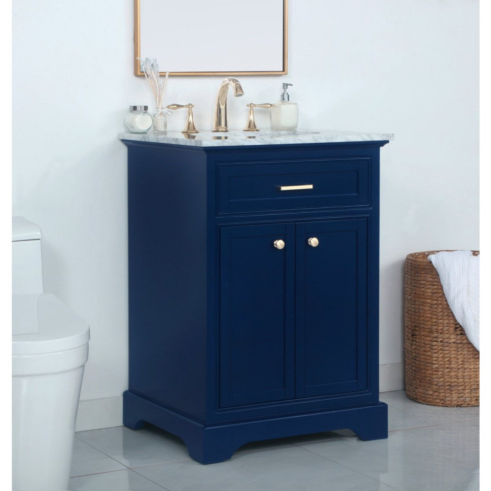 Elegant Decor Americana Bathroom Vanity VF15024BL, Blue