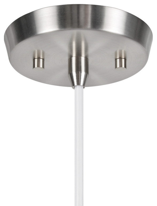 Aspen Creative 72326-11, 2-Light Fabric Lamp Shade Hanging Pendant, White