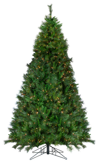 9' Pre-Lit Canyon Pine Medium Artificial Christmas Tree,  Clear Lights