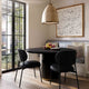 McKenzie Vegan Leather Stackable Dining Chair, Set of 2, Black