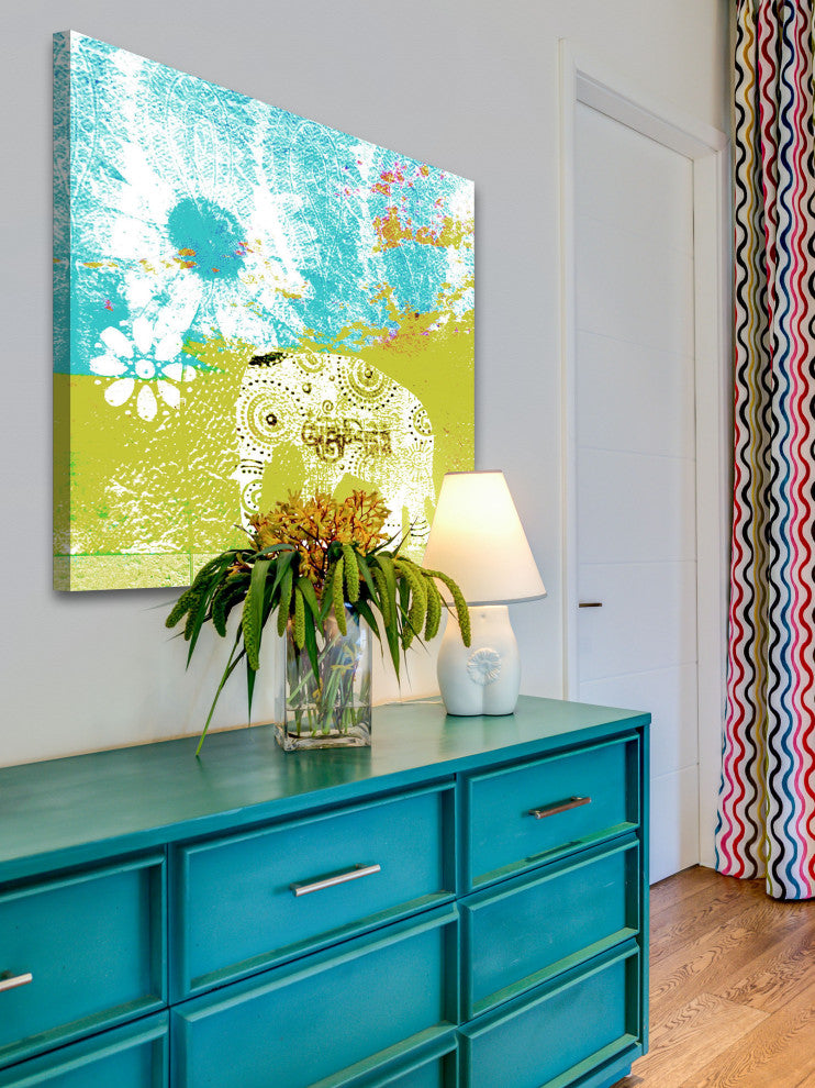 "Udaipur" Fine Art Canvas Print, 24"x24"