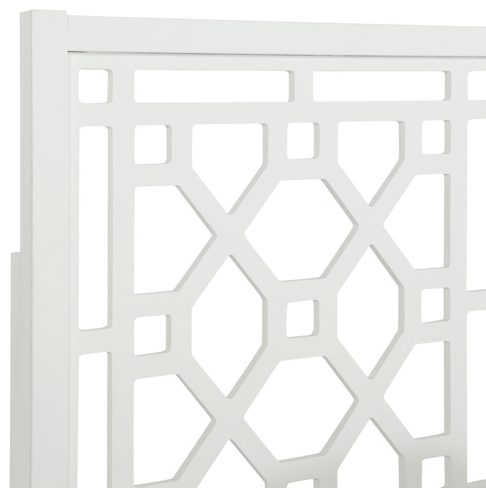 Thomas Chippendale White Headboard, King