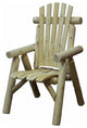 28" X 26" X 42" Natural Wood Dining Chair