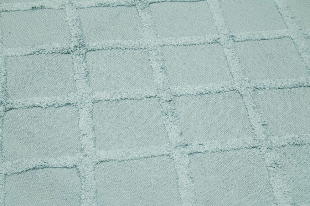 Rug N Carpet - Handwoven Modern Design 8' 7'' x 10' 0'' Wool Flatweave Kilim Rug
