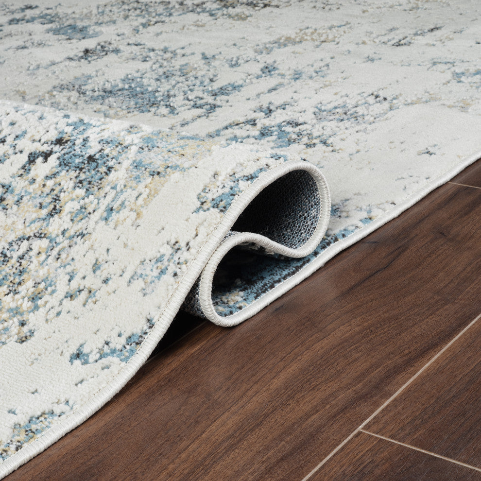High-Low Sarra Blue/Grey Rug