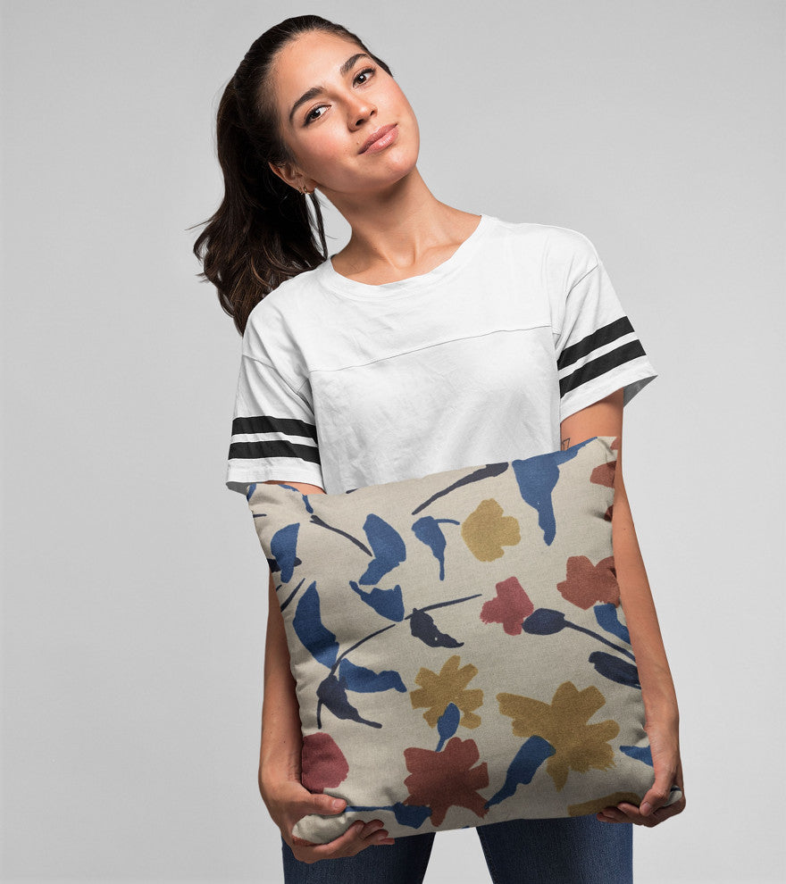 Plutus Multi-Color Creative Print Graphic Print Luxury Throw Pillow, 16"x16"