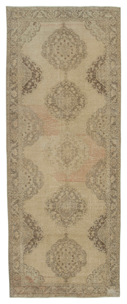 Rug N Carpet - Handmade Turkish 5' 0" x 12' 9" Unique Runner Rug