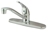 Kingston Brass Single-Handle Centerset Kitchen Faucet, Polished Chrome