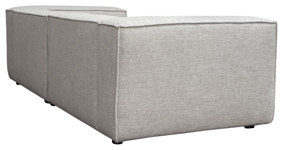 Vice 2PC Modular Sofa in Barley Fabric