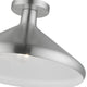 Livex Lighting 1 Light Brushed Aluminum Semi-Flush Mount