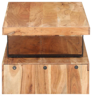 Vidaxl 2-Piece Coffee Table Set Solid Acacia Wood