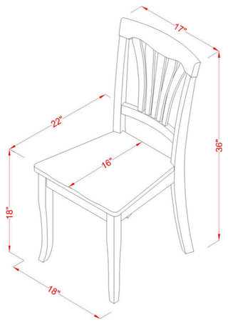 5 Pc Dinette Set For 4-Kitchen Table And 4 Dining Chairs