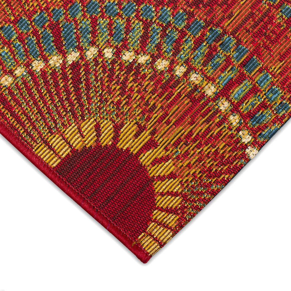 Esencia Circles Indoor/Outdoor Mat Saffron 2'x2'10"
