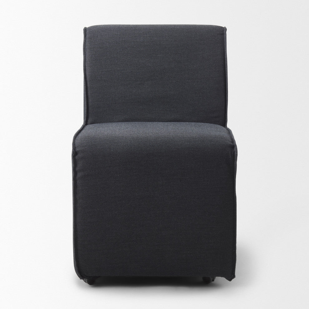 Damon Fully Upholstered Dining Chair, Set of 2, Gray