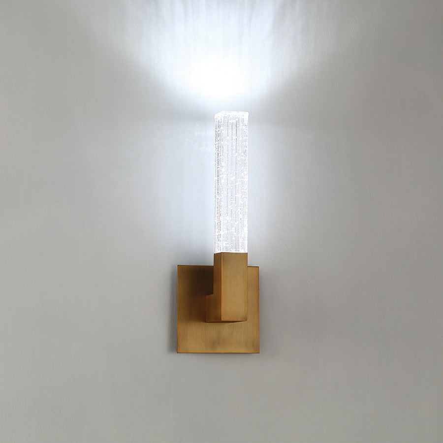 Cinema 15" LED Single-Light Wall Sconce 3500K, Aged Brass