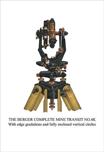 The Berger Complete Mine Transit No. 4K- Gallery Wrapped Canvas Art 28" x 42"