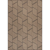 Nuloom Leona Geometric Indoor/Outdoor Contemporary Area Rug, Charcoal 4'x6'