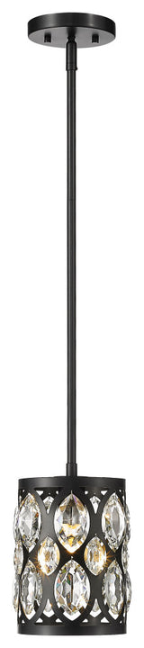 Dealey One Light Mini Pendant, Matte Black
