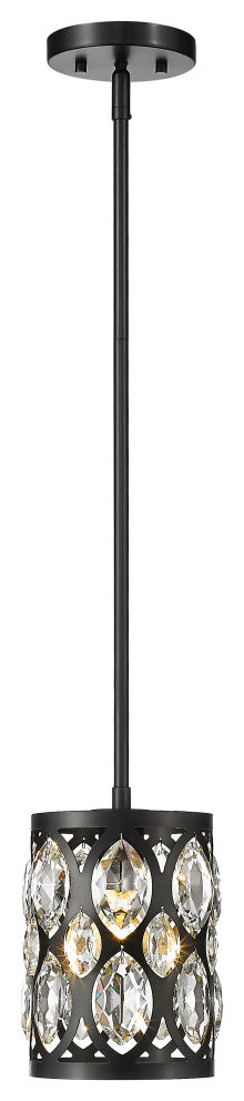 Dealey One Light Mini Pendant, Matte Black