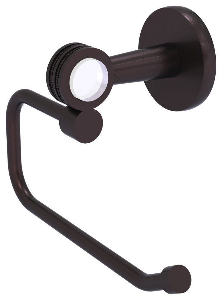 Clearview Euro Style Toilet Tissue Holder with Dotted Accents, Antique Bronze