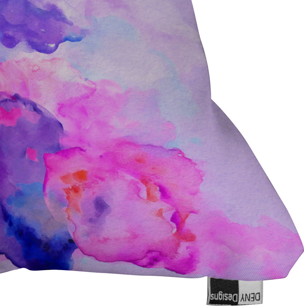 Deny Designs Viviana Gonzalez Watercolor Love 1 Outdoor Throw Pillow