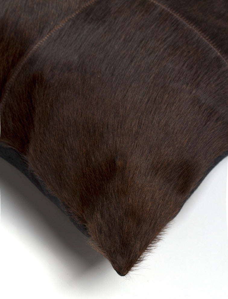 2-Pack Torino Quattro Pillow 18"x18", Chocolate