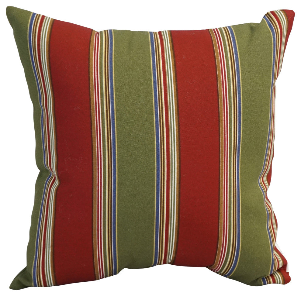 17" Square Polyester Outdoor Throw Pillows, Set of 4, Hampton Bay Garden