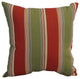 17" Square Polyester Outdoor Throw Pillows, Set of 4, Hampton Bay Garden