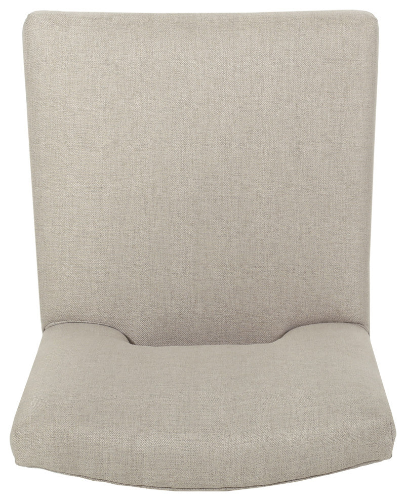 Kiara Contemporary Upholstered 31" Barstools, Set of 2, Wheat/Weathered Natural