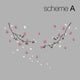 Butterfly Branches Wall Decal, Scheme A
