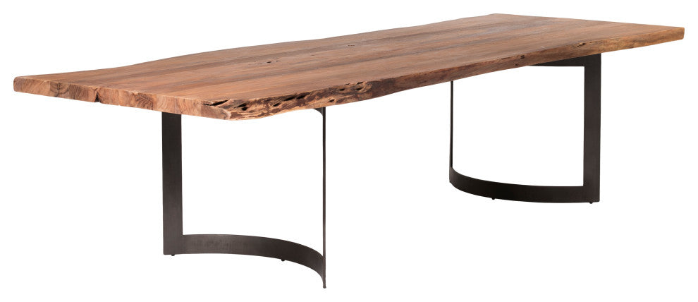 First of A Kind Bent Dining Table Large Smoked