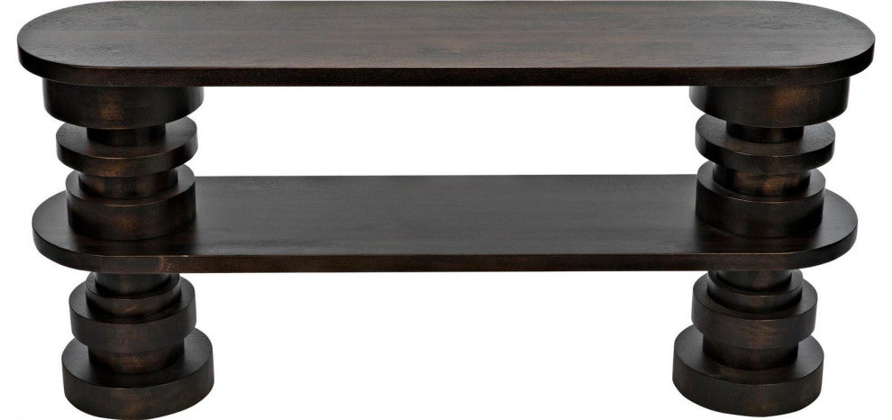 Fuller Ebony Walnut Veneer Console